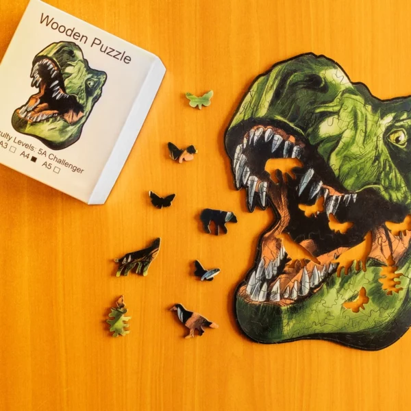 Dinosaurus - Drevené puzzle 1