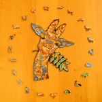 Zvedavá žirafa – Drevené puzzle 3