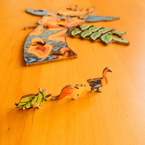 Zvedavá žirafa – Drevené puzzle 6