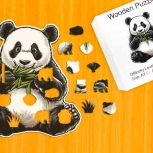 Hladná panda – Drevené puzzle 1