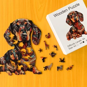 Jazvečík – Drevené puzzle 1