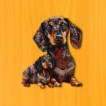 Jazvečík – Drevené puzzle 2