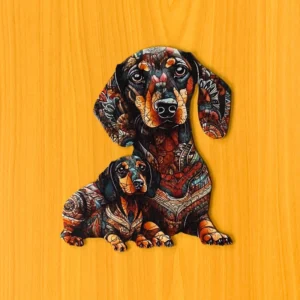 Jazvečík – Drevené puzzle 2