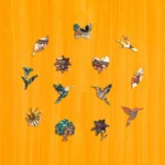 Kolibrík počas kvitnutia – Drevené puzzle 3