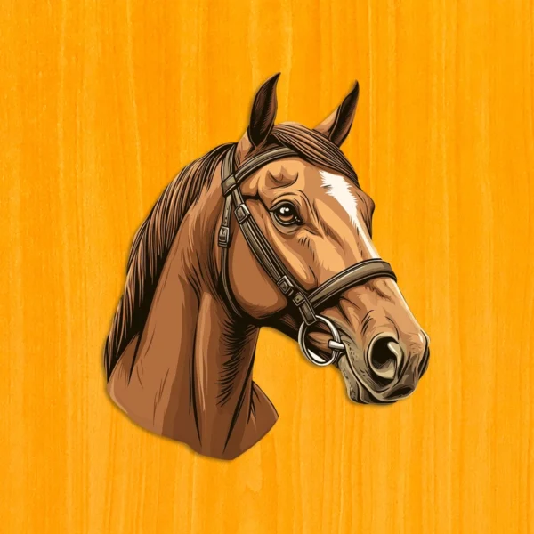 Krotký kôň – Drevené puzzle 2