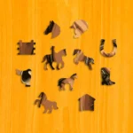 Krotký kôň – Drevené puzzle 3