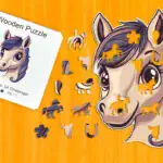 Kúzelný poník – Drevené puzzle 1