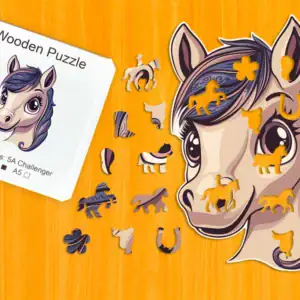 Kúzelný poník – Drevené puzzle 1