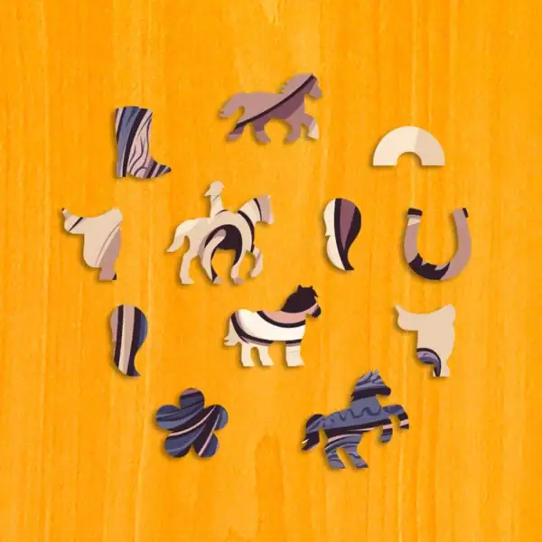 Kúzelný poník – Drevené puzzle 3