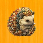 Lesný ježko – Drevené puzzle 2
