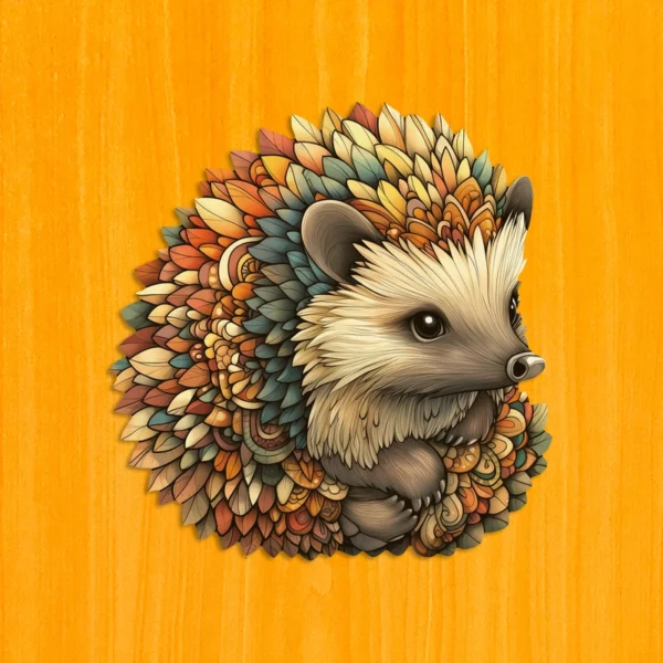 Lesný ježko – Drevené puzzle 2
