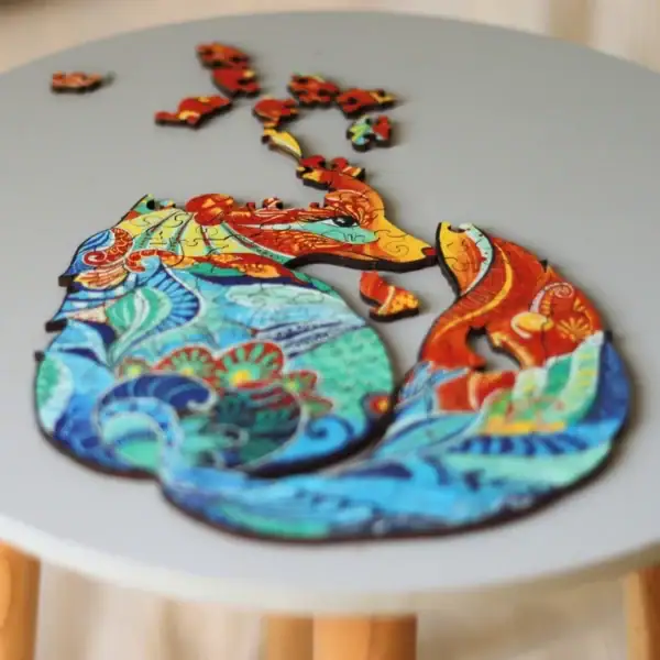 Líška - Drevené puzzle 7