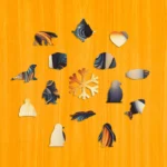 Objímajúca sa rodina tučniakov – Drevené puzzle 3