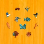 Ohnivý rybárik riečny – Drevené puzzle 3