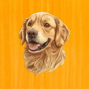 Priateľský zlatý retriever – Drevené puzzle 2