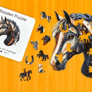 Ranný kôň – Drevené puzzle 1