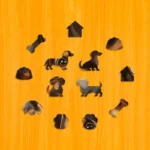 Roztomilý jazvečík – Drevené puzzle 3