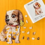 Roztomilý pes – Drevené puzzle 1