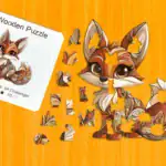 Šibalská líška – Drevené puzzle 1