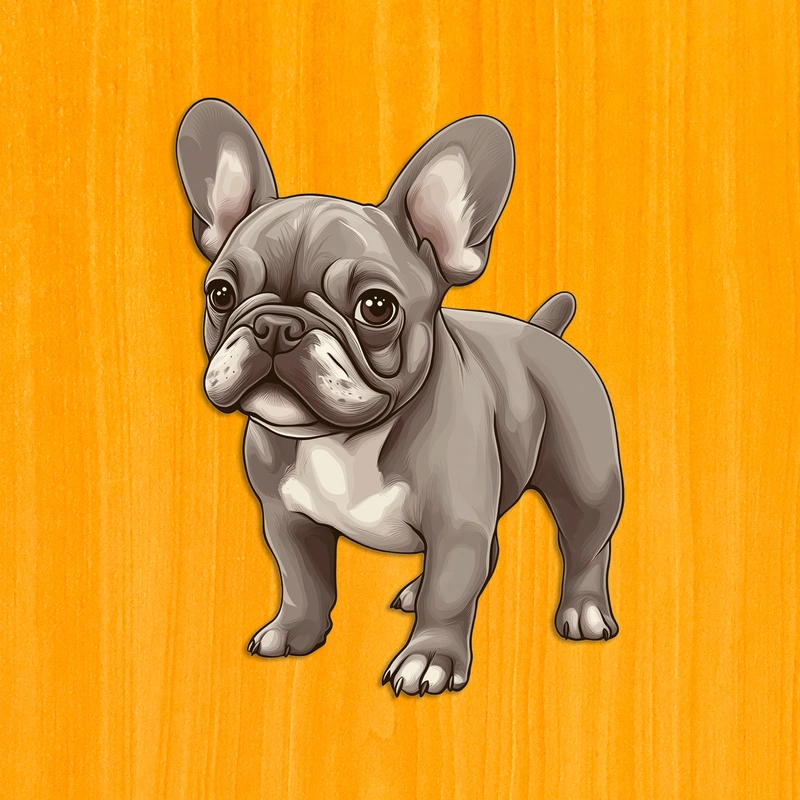 Šibalský francúzsky buldog – Drevené puzzle 2