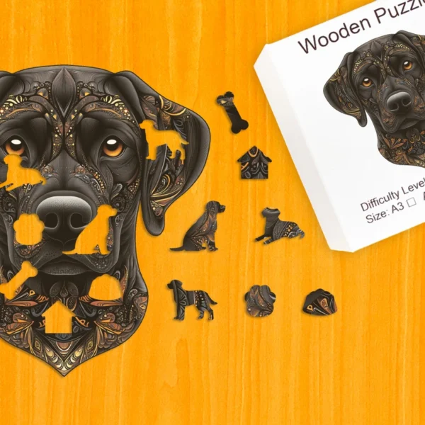 Verný labrador – Drevené puzzle 1