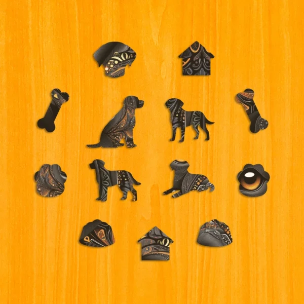 Verný labrador – Drevené puzzle 3