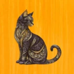 Vznešené mačiatko – Drevené puzzle 2