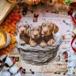 Zvedavé šteniatka – Drevené puzzle 5