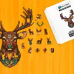 Impozantný jeleň – Drevené puzzle 1