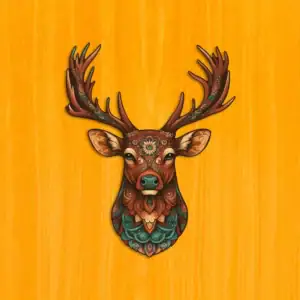 Impozantný jeleň – Drevené puzzle 2