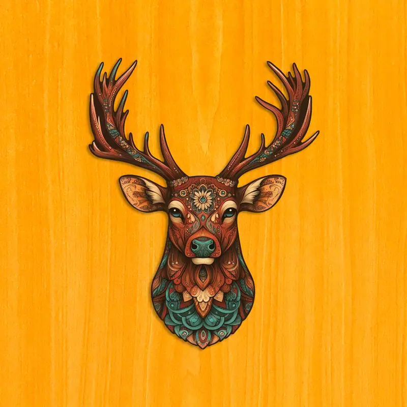 Impozantný jeleň – Drevené puzzle 2