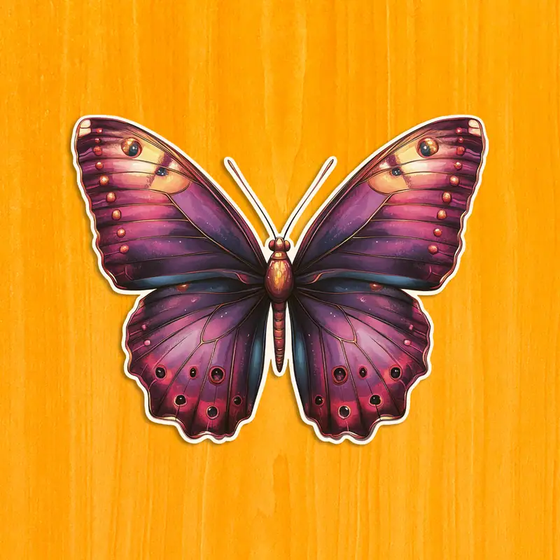 Pestrofarebný motýľ – Drevené puzzle 2