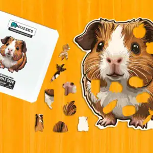 Roztomilé morča – Drevené puzzle 1