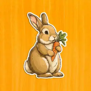 Roztomilý zajačik – Drevené puzzle 2