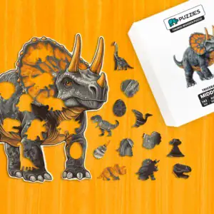 Triceratops – Drevené puzzle 1