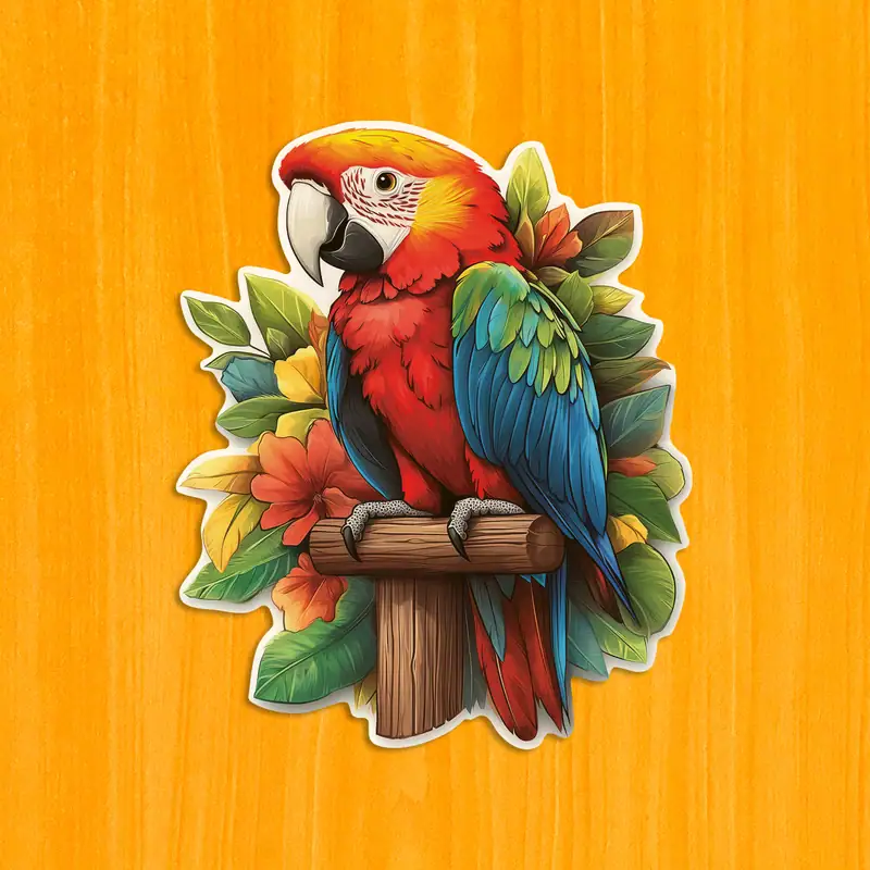 Tropický papagáj – Drevené puzzle 2