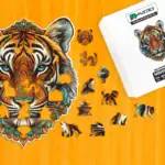 Vznešený tiger – Drevené puzzle 1