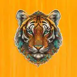 Vznešený tiger – Drevené puzzle 2