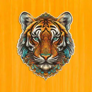Vznešený tiger – Drevené puzzle 2