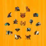 Vznešený tiger – Drevené puzzle 3